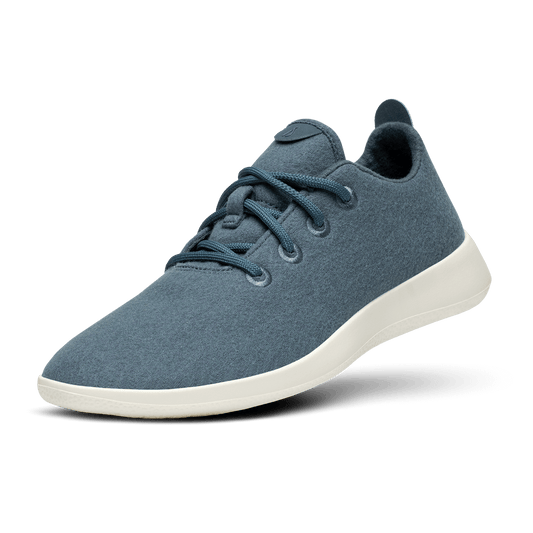 Men's Wool Runners - Calm Teal (Natural White Sole)